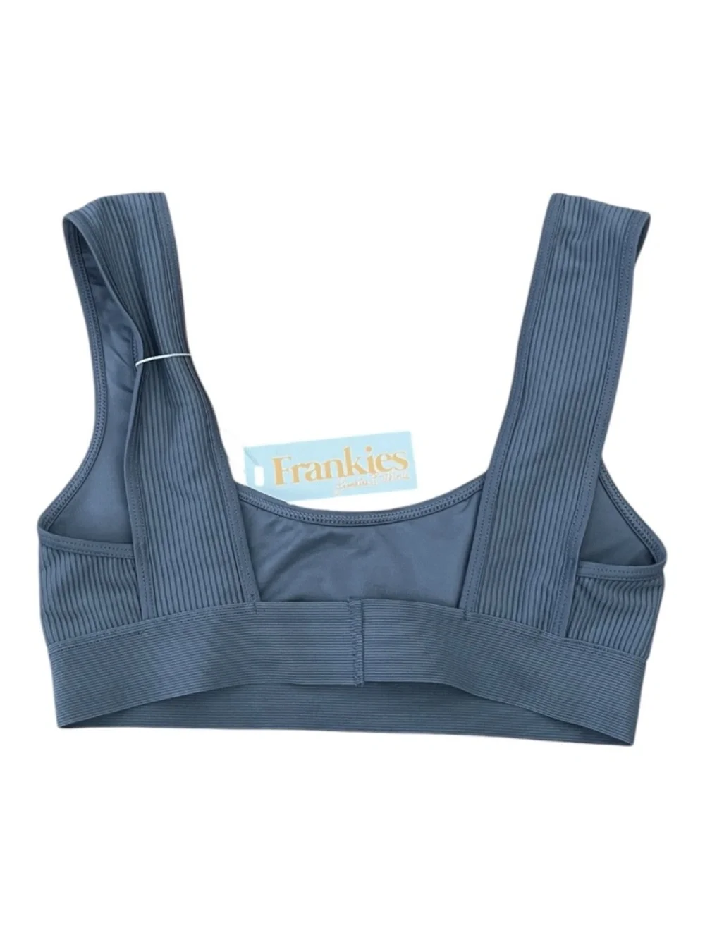 Frankies Bikinis Drew Ribbed Bikini Top NWT